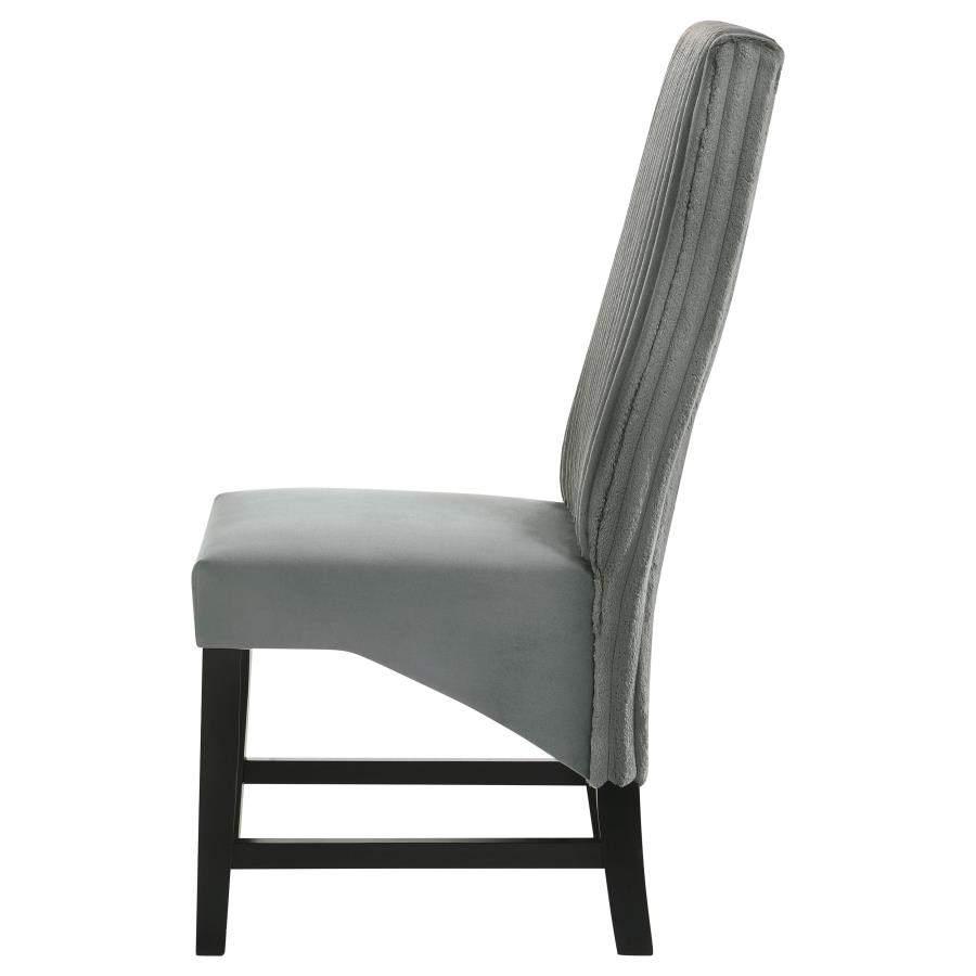 Barrand Upholstered Dining Side Chair Grey (Set of 2) view 6