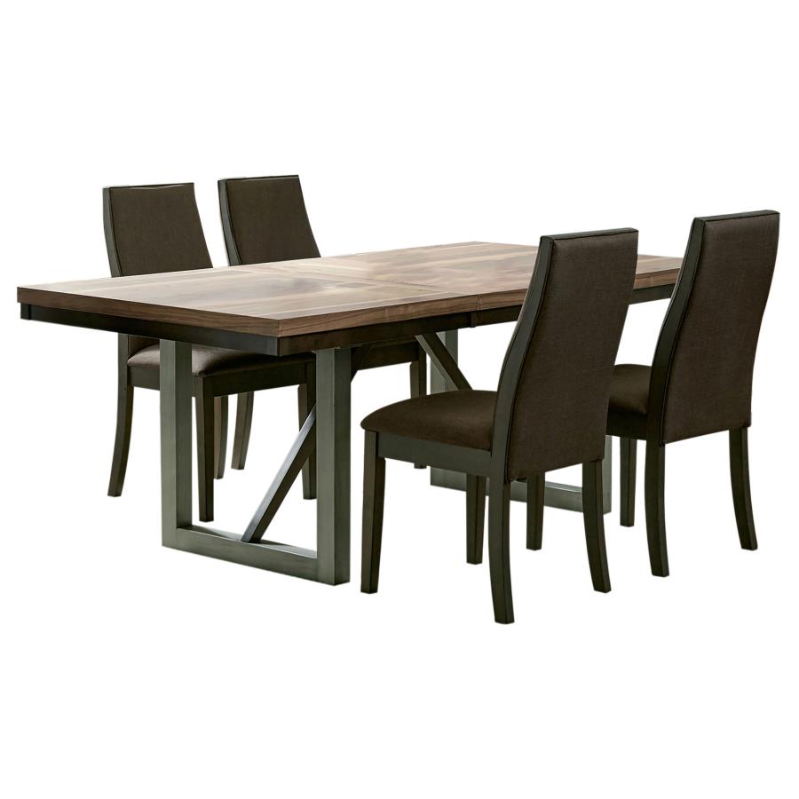 Spring Creek 5-piece Rectangular Dining Table Set Chocolate view 2