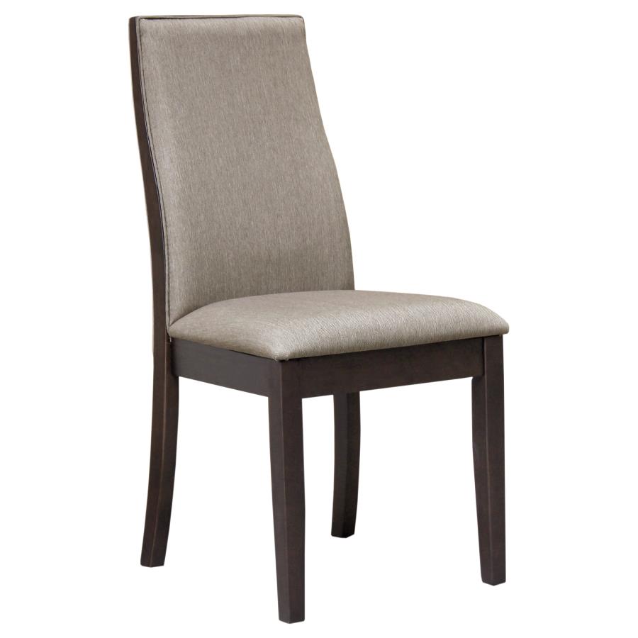 Spring Creek Upholstered Dining Chair Taupe (Set of 2) view 3