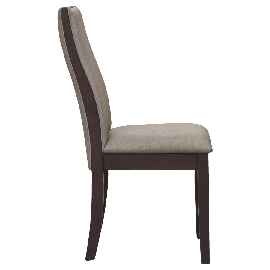 Spring Creek Upholstered Dining Chair Taupe (Set of 2) view 6
