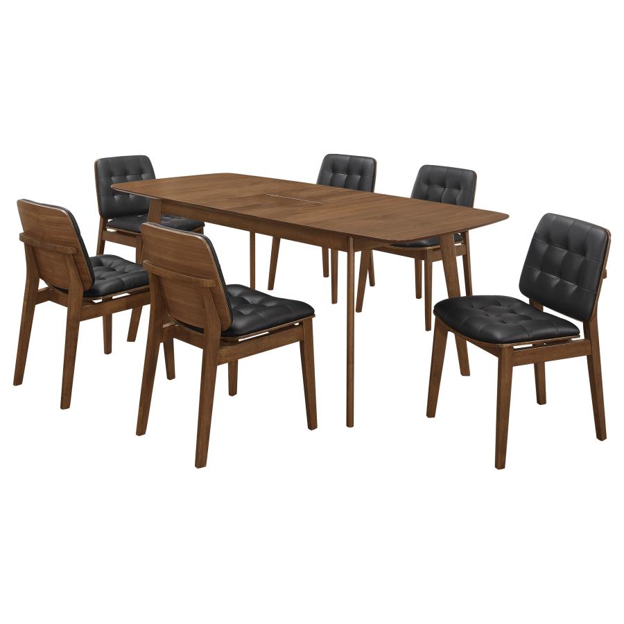 Redbridge Rectangular 7-piece Dining Set Natural Walnut view 2