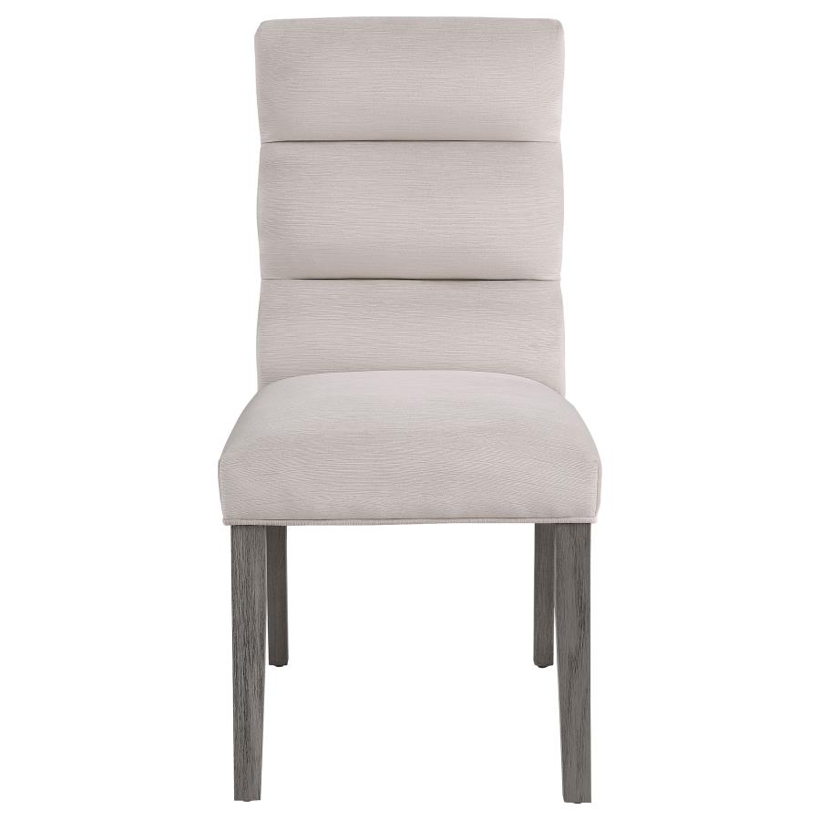 Carla Velvet Upholstered Dining Side Chair Stone (Set of 2) view 4