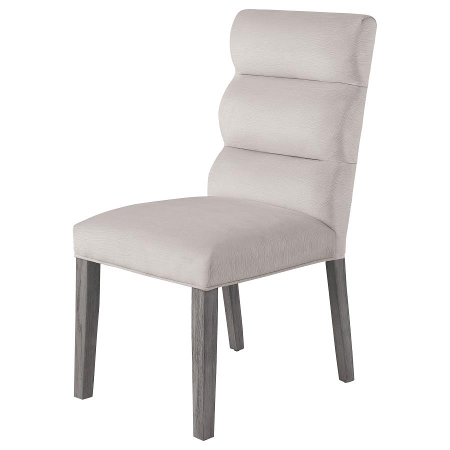 Carla Velvet Upholstered Dining Side Chair Stone (Set of 2) view 5