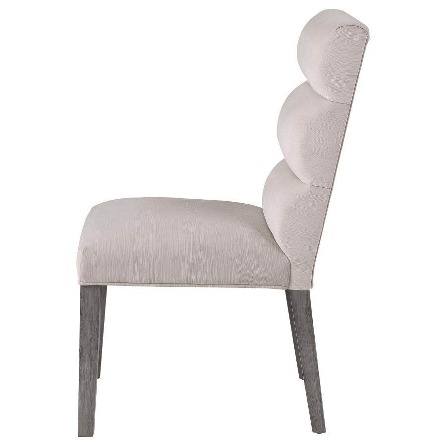 Carla Velvet Upholstered Dining Side Chair Stone (Set of 2) view 6