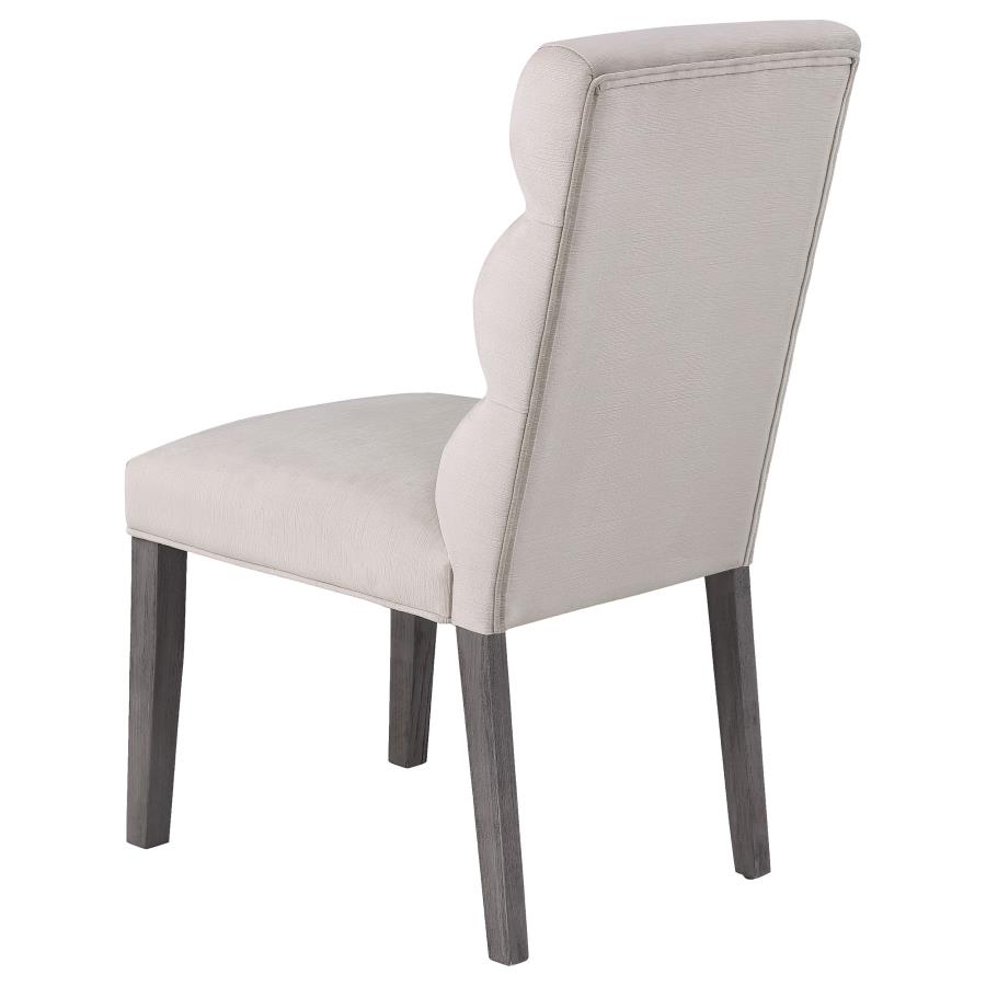 Carla Velvet Upholstered Dining Side Chair Stone (Set of 2) view 7