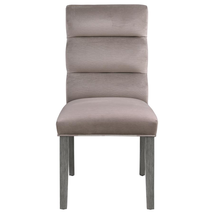 Carla Velvet Upholstered Dining Side Chair Ash (Set of 2) view 4