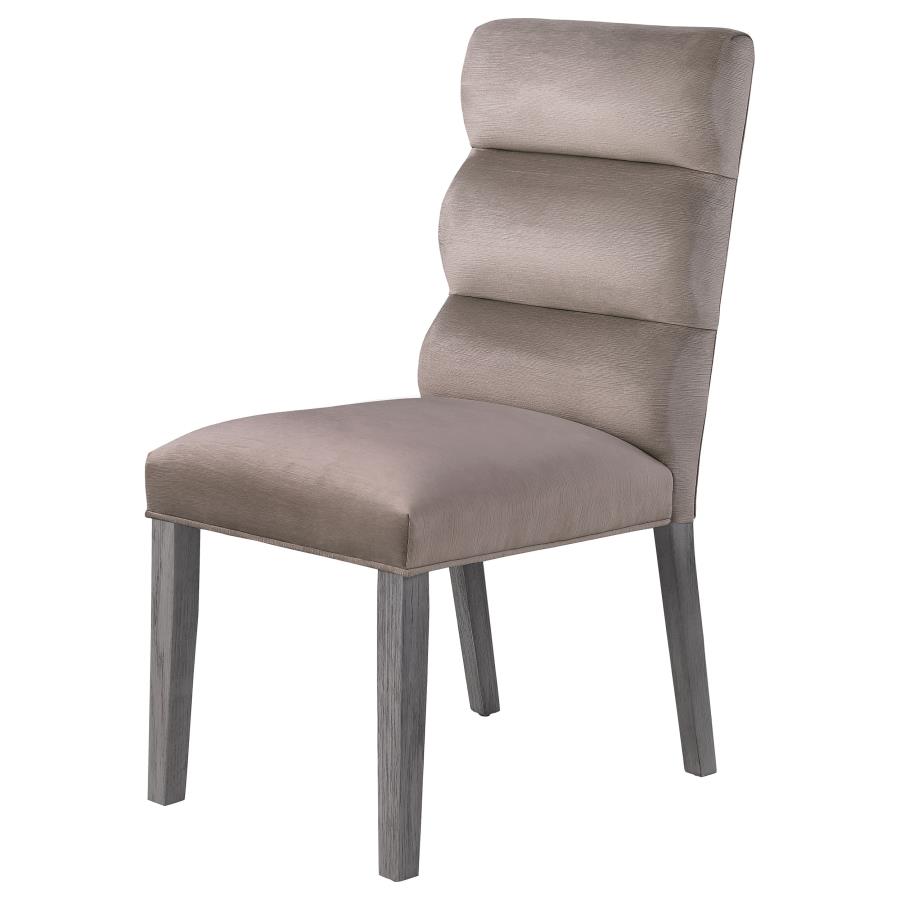 Carla Velvet Upholstered Dining Side Chair Ash (Set of 2) view 5