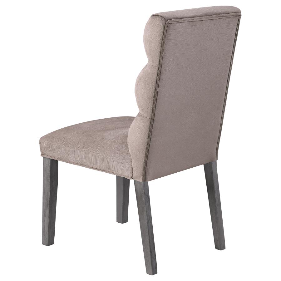 Carla Velvet Upholstered Dining Side Chair Ash (Set of 2) view 7