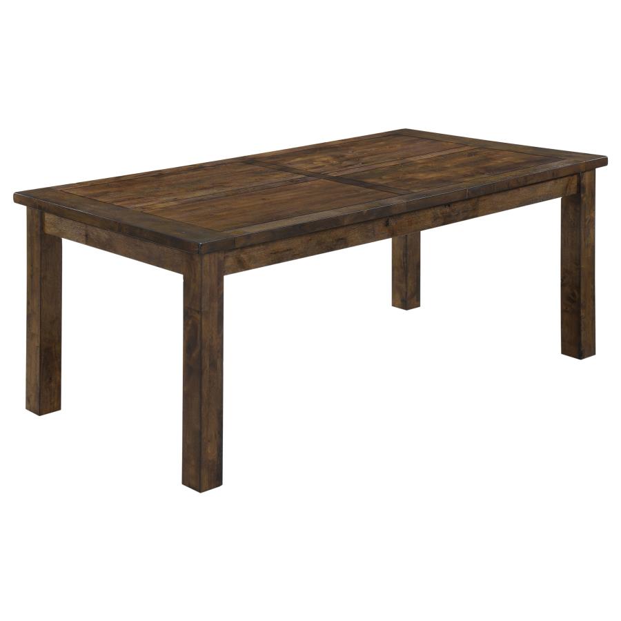 Coleman 7-piece Rectangular Dining Set Rustic Golden Brown view 3