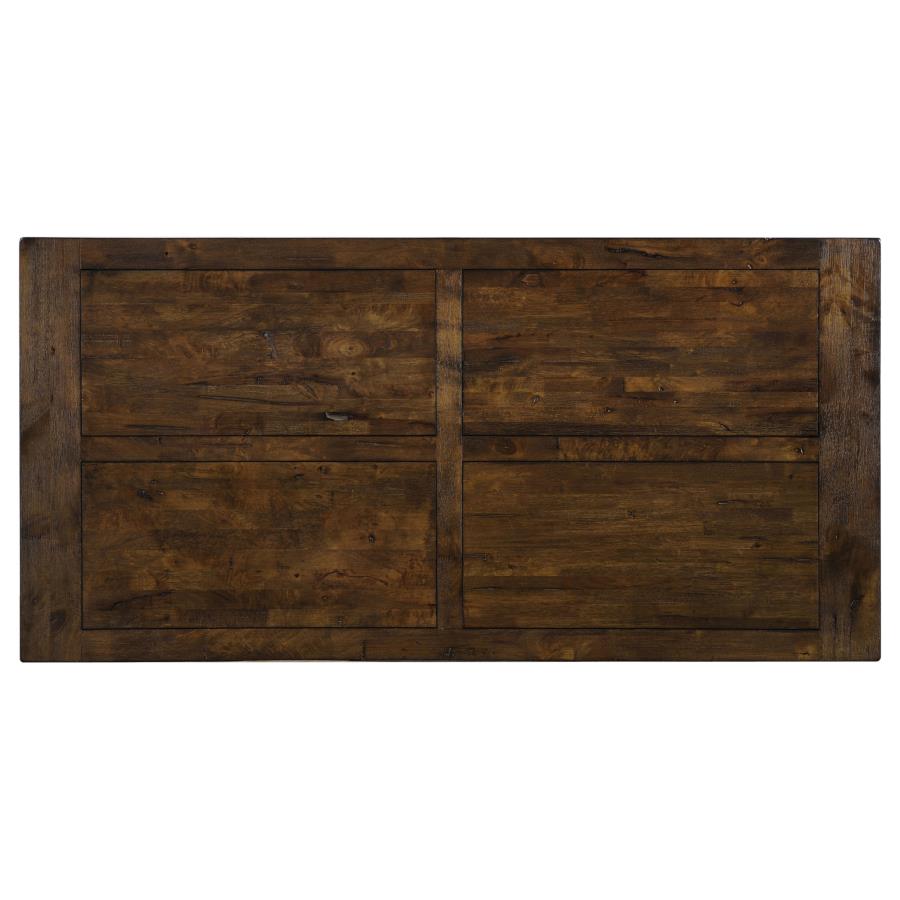 Coleman 7-piece Rectangular Dining Set Rustic Golden Brown view 4