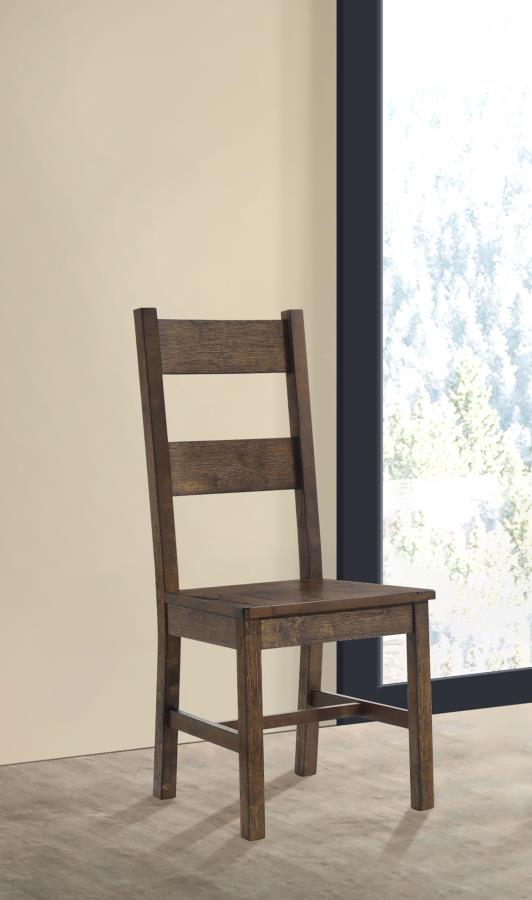 Coleman Dining Side Chair Rustic Golden Brown (Set of 2) view 2
