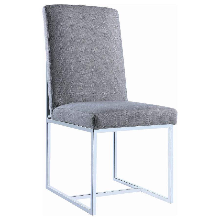 Mackinnon Upholstered Dining Side Chair Grey (Set of 2) view 3