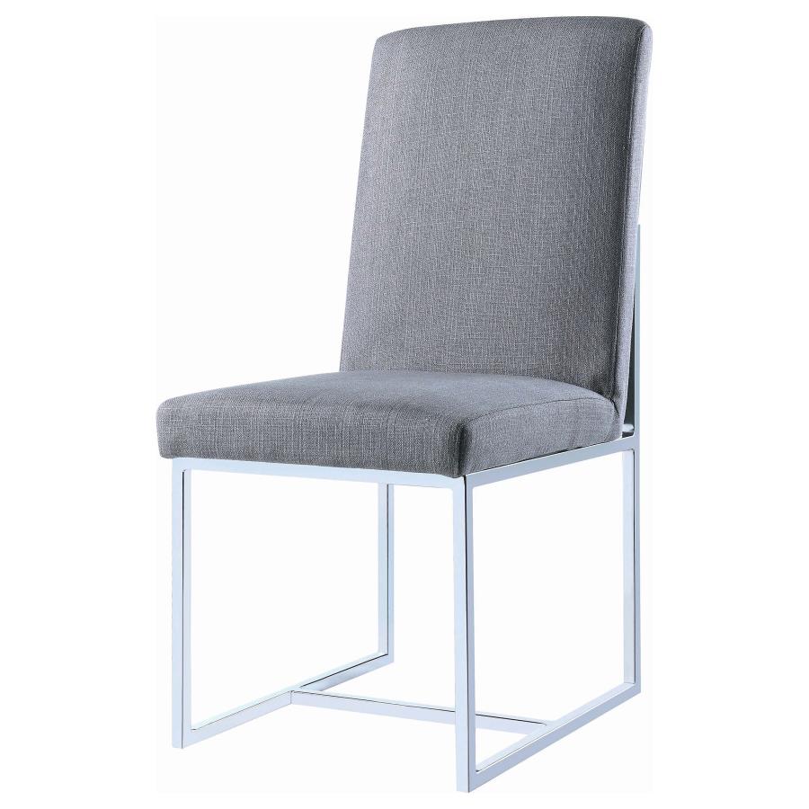 Mackinnon Upholstered Dining Side Chair Grey (Set of 2) view 5