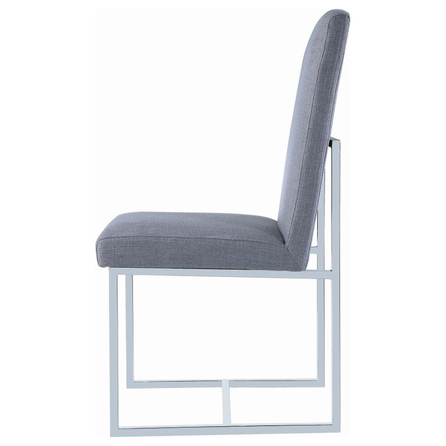 Mackinnon Upholstered Dining Side Chair Grey (Set of 2) view 6