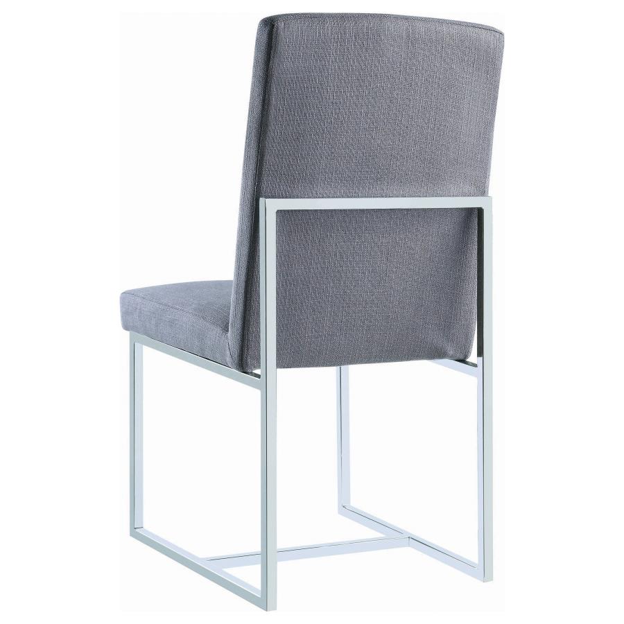 Mackinnon Upholstered Dining Side Chair Grey (Set of 2) view 7