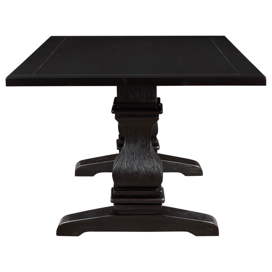 Parkins 5-piece Rectangular Dining Table Set Rustic Espresso view 5
