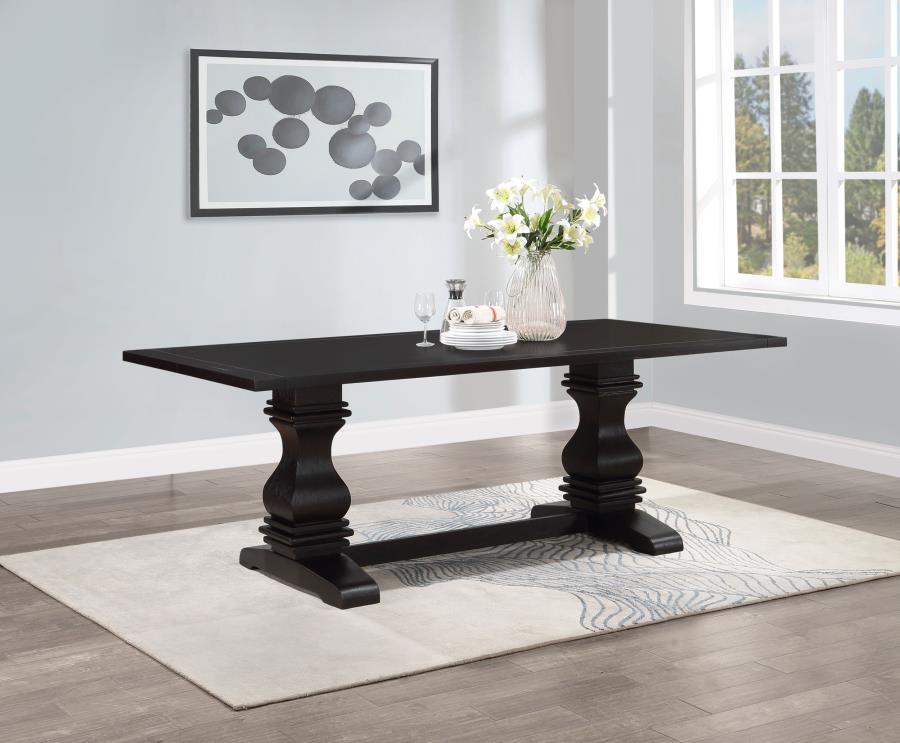 Parkins Rectangular 86-inch Dining Table Rustic Espresso view 2