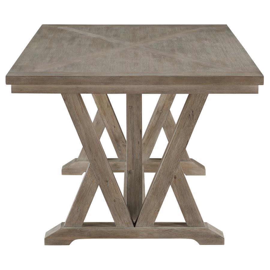 Cornelia 5-piece Rectangular Dining Table Set Coastal Grey view 5