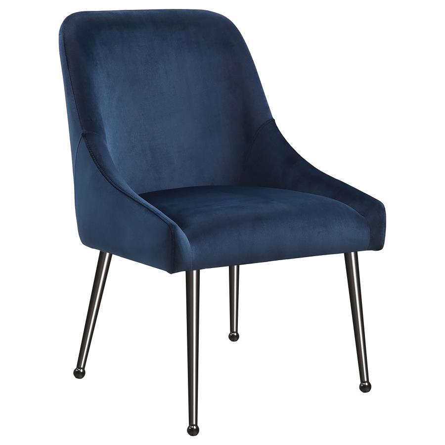Mayette Upholstered Dining Side Chair Blue (Set of 2) view 3