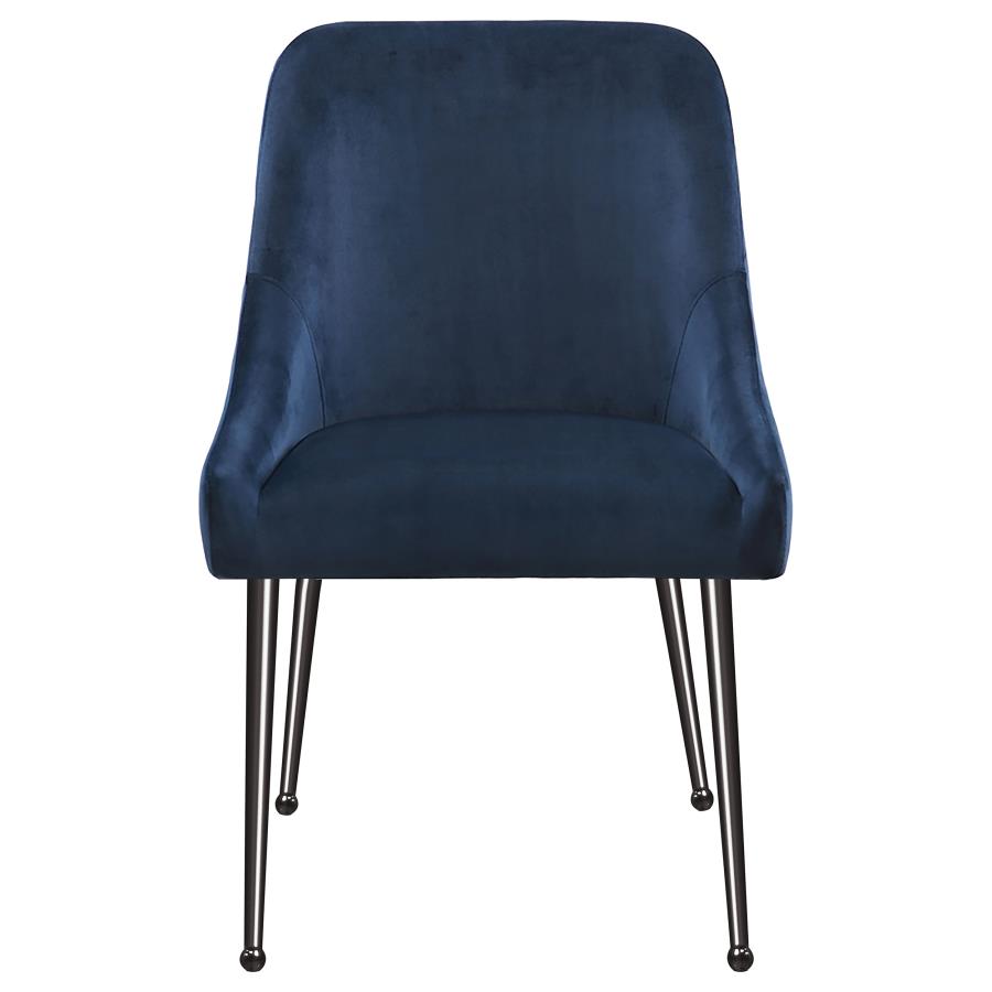 Mayette Upholstered Dining Side Chair Blue (Set of 2) view 4