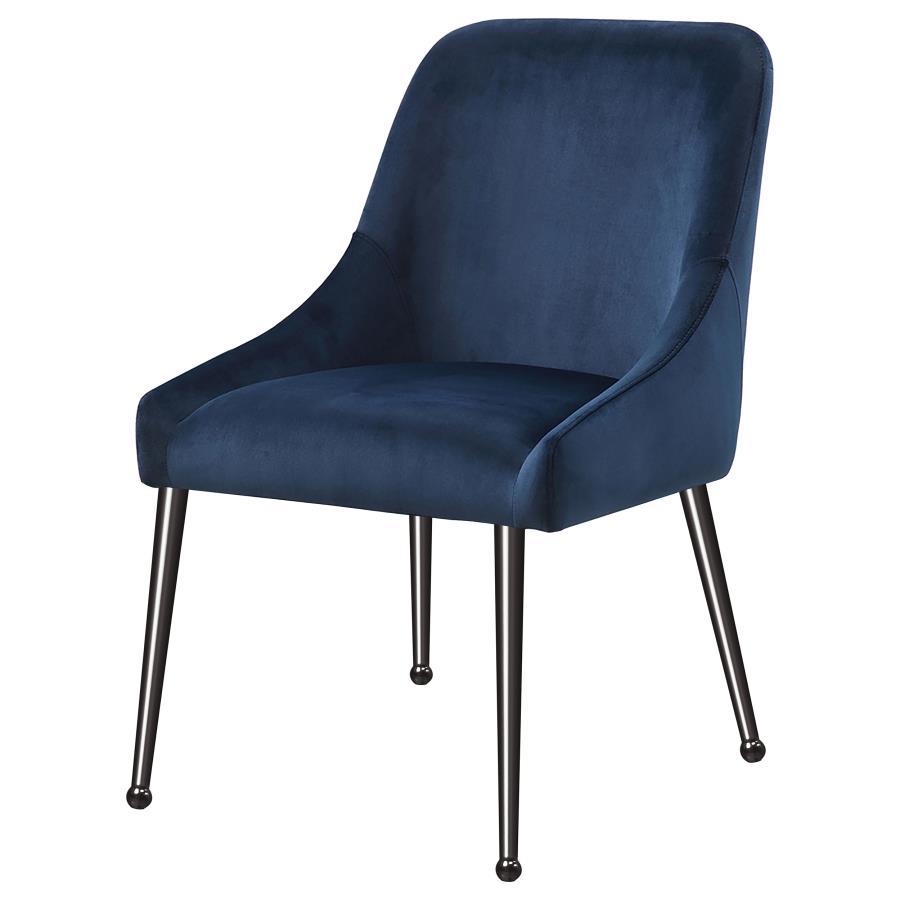 Mayette Upholstered Dining Side Chair Blue (Set of 2) view 5