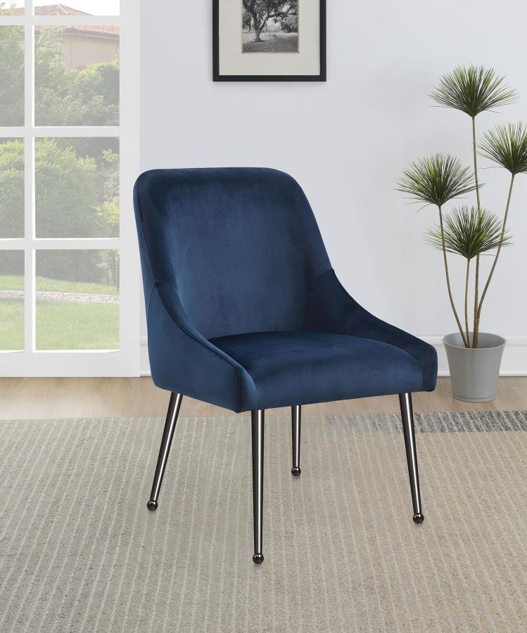 Mayette Upholstered Dining Side Chair Blue (Set of 2) view 2