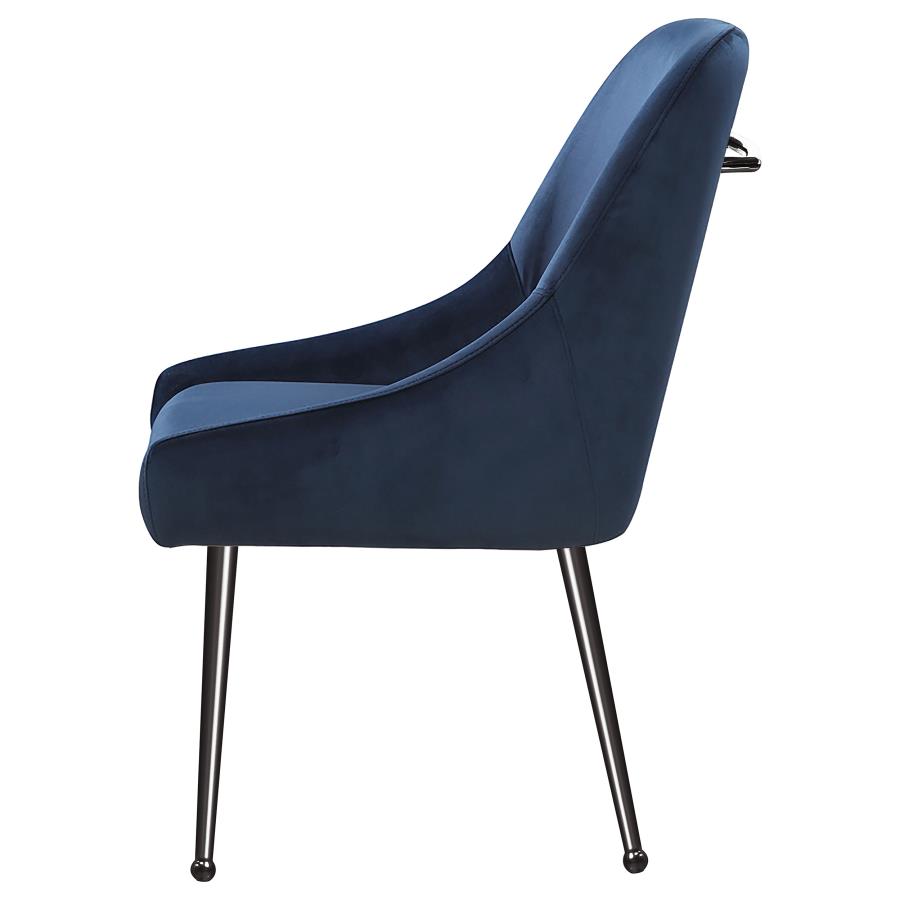 Mayette Upholstered Dining Side Chair Blue (Set of 2) view 6