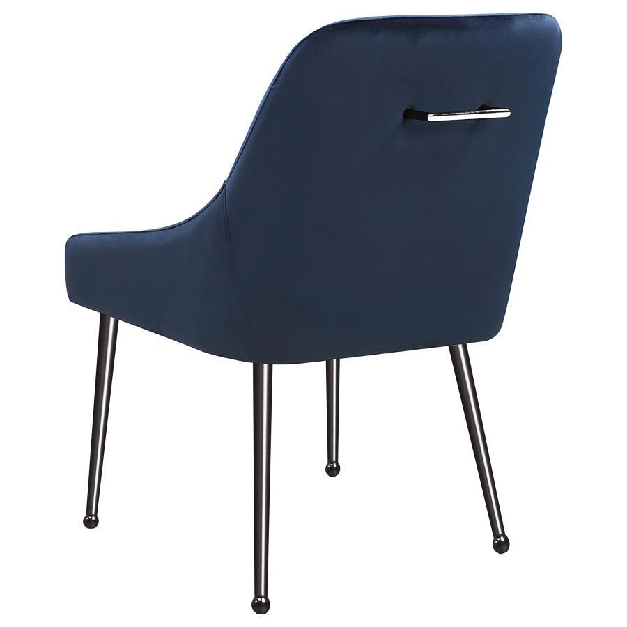 Mayette Upholstered Dining Side Chair Blue (Set of 2) view 7