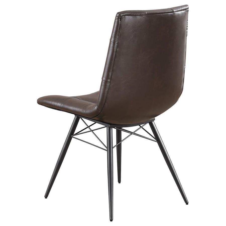 Aiken Upholstered Dining Side Chair Brown (Set of 4) view 7