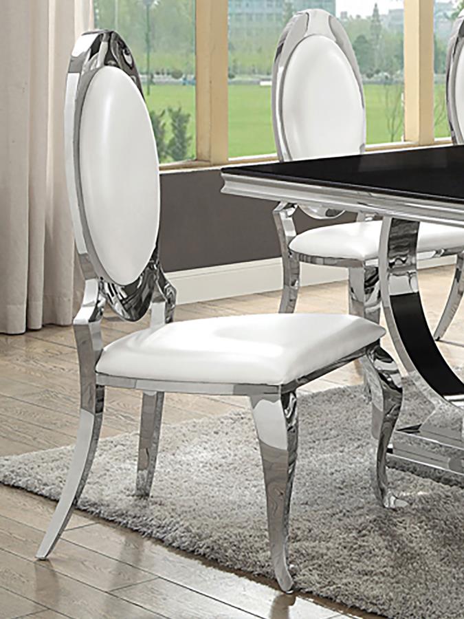Anchorage Upholstered Dining Chair Cream White (Set of 2) view 2