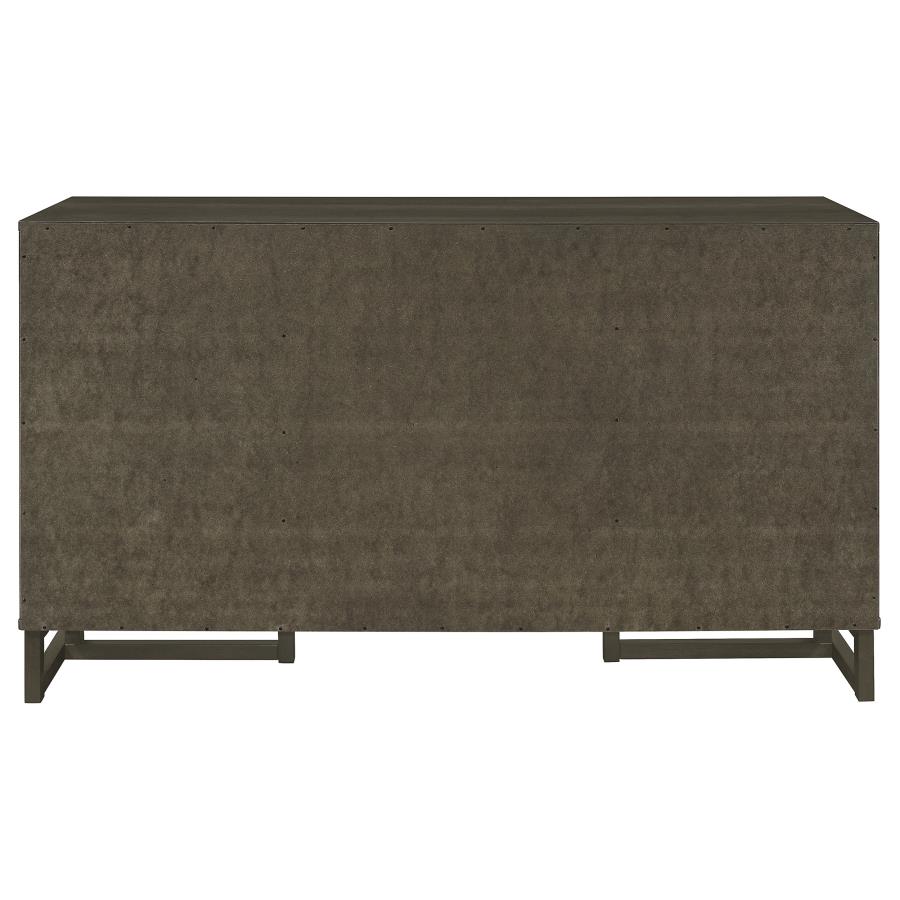 Kelly 3-drawer Storage Dining Sideboard Buffet Dark Grey view 6