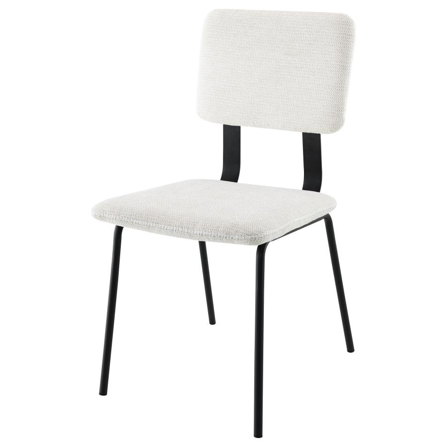 Calla Fabric Upholstered Dining Side Chair White (Set of 2) view 5