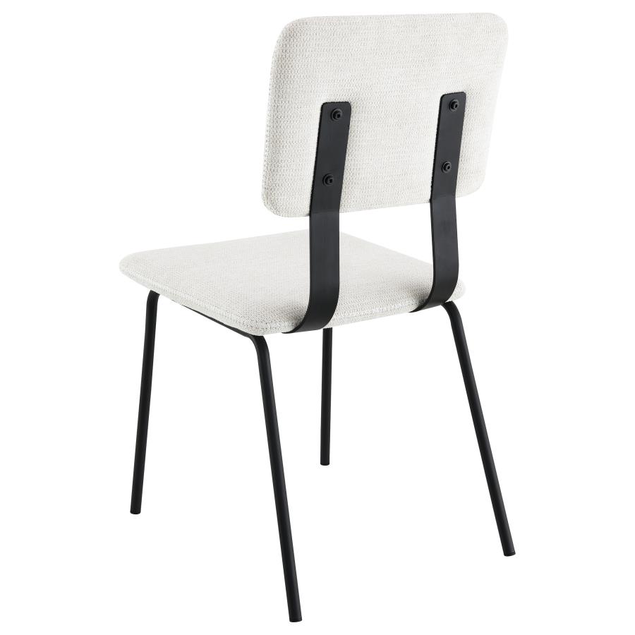 Calla Fabric Upholstered Dining Side Chair White (Set of 2) view 7
