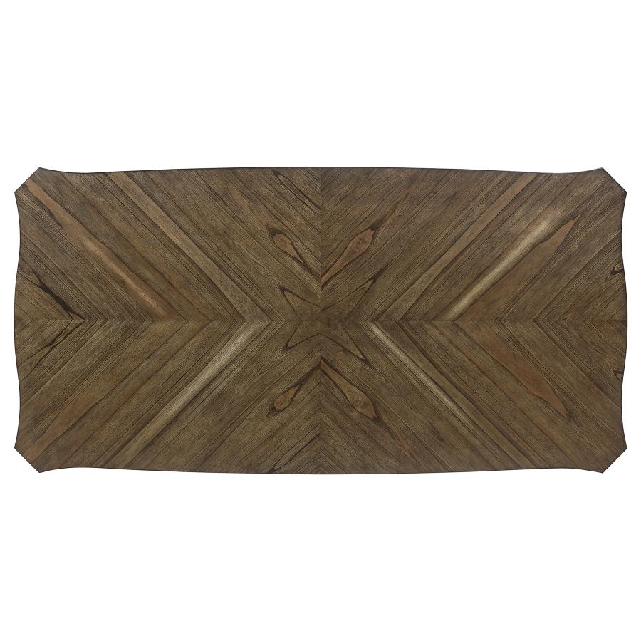 Ronnie Rectangular 79-inch Wood Dining Table Rustic Cream view 5