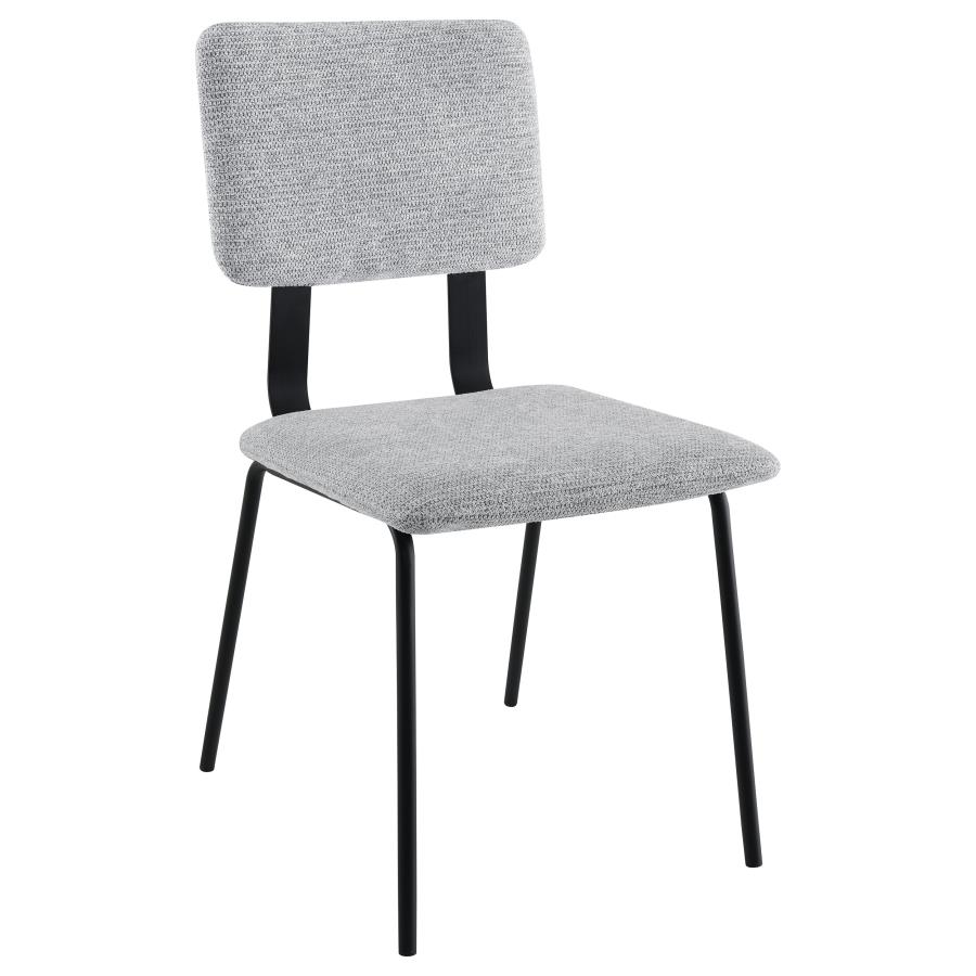 Calla Fabric Upholstered Dining Side Chair Grey (Set of 2) view 3