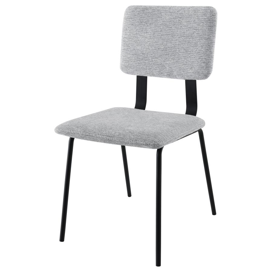Calla Fabric Upholstered Dining Side Chair Grey (Set of 2) view 5