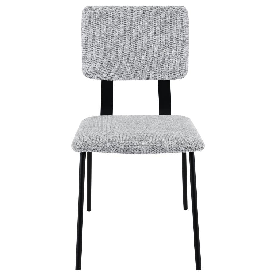 Calla Fabric Upholstered Dining Side Chair Grey (Set of 2) view 4