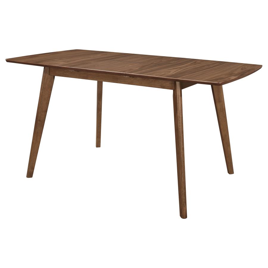 Alfredo 63-inch Extension Leaf Dining Table Natural Walnut view 3