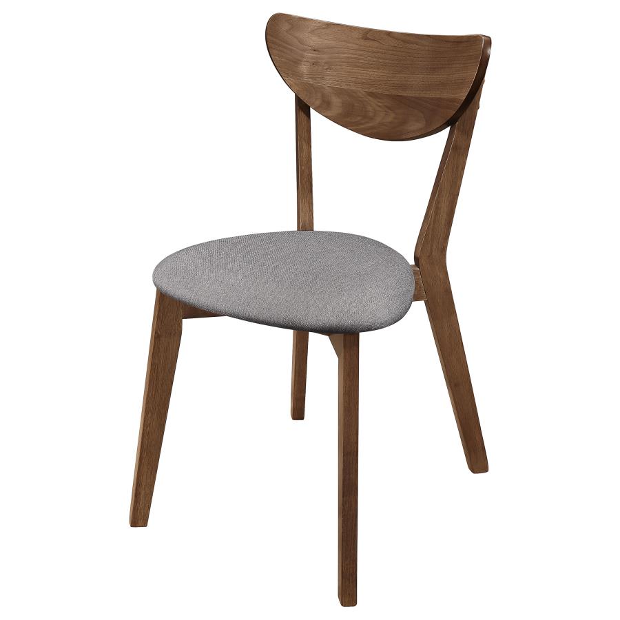 Alfredo Dining Side Chair Grey and Natural Walnut (Set of 2) view 5