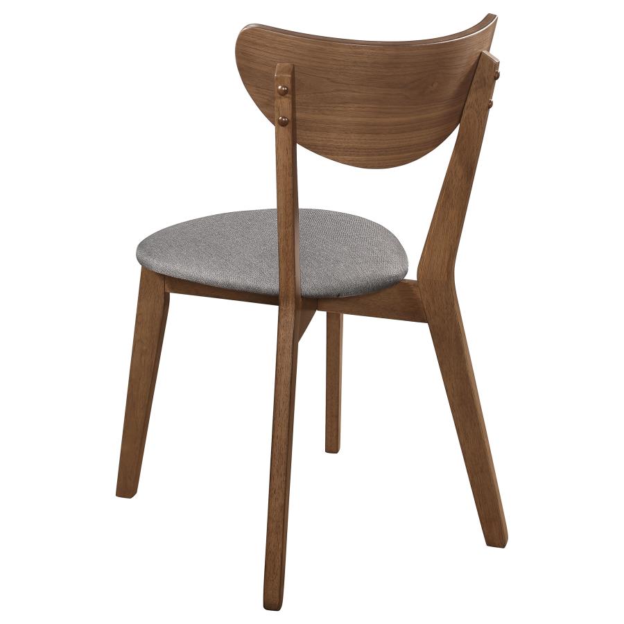 Alfredo Dining Side Chair Grey and Natural Walnut (Set of 2) view 7