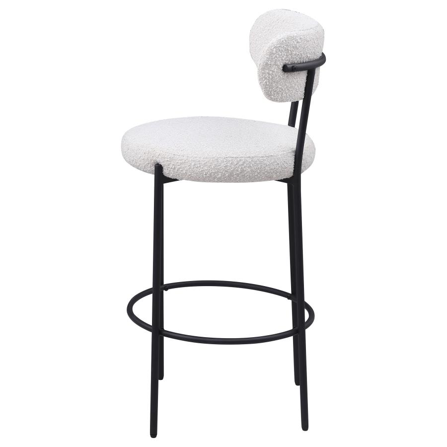 Viola Boucle Upholstered Bar Chair Cream (Set of 2) view 6
