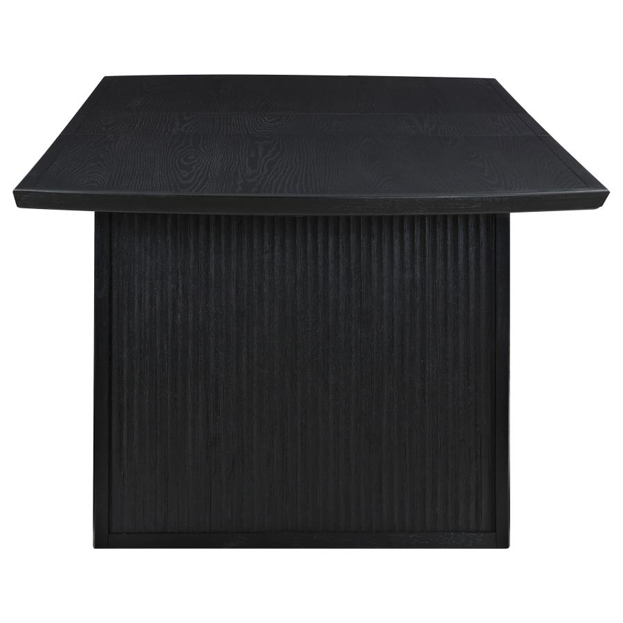 Brookmead 7-piece Extension Leaf Dining Table Set Black view 5