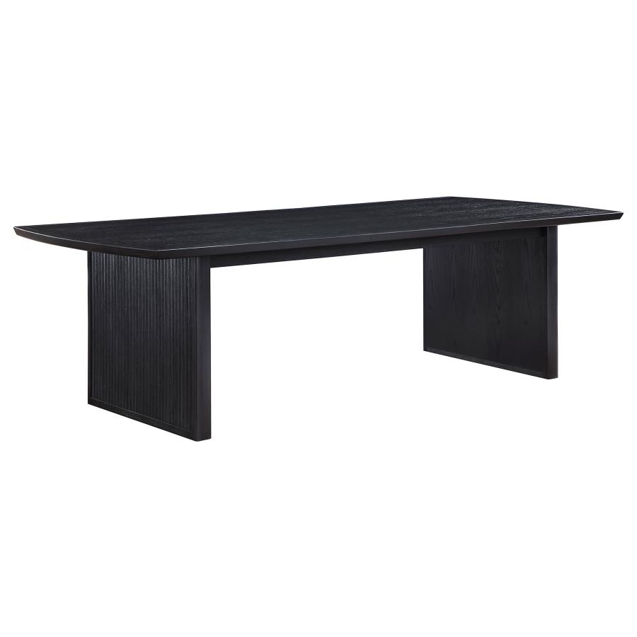 Brookmead 9-piece Extension Leaf Dining Table Set Black view 3