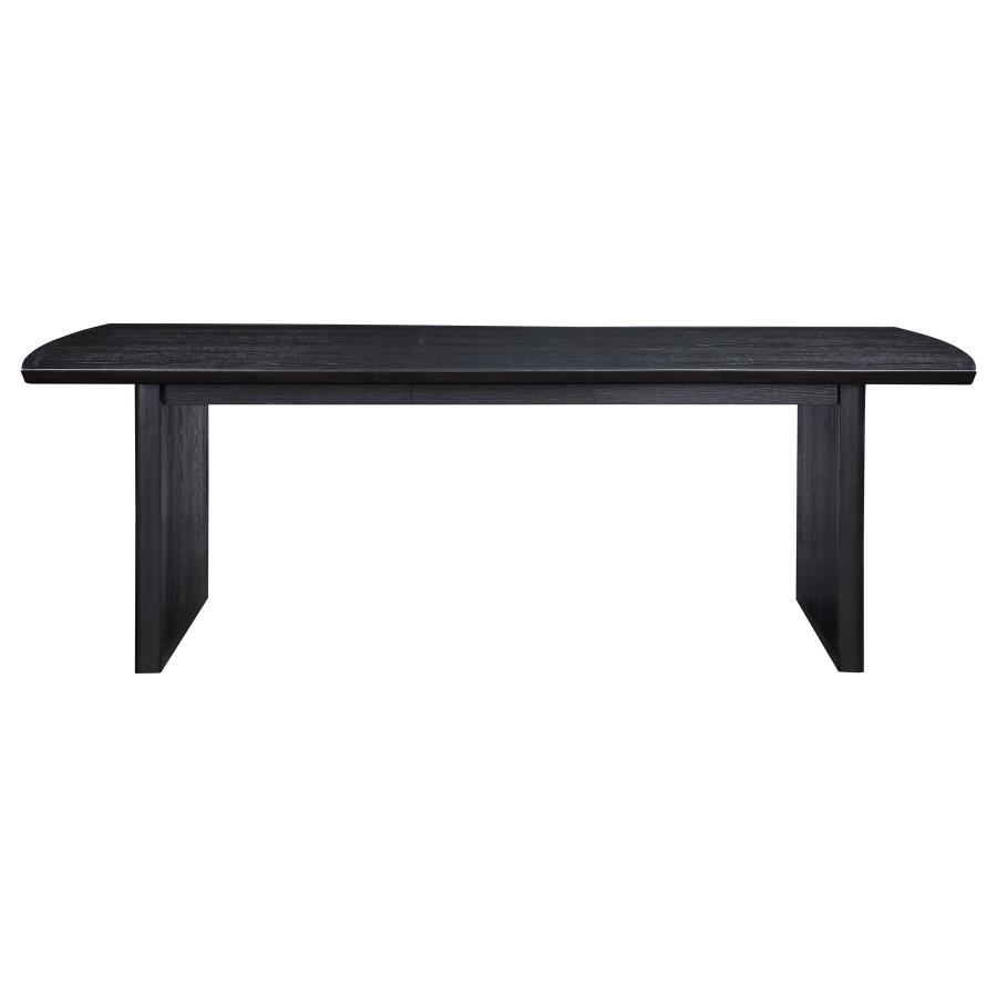 Brookmead 100-inch Extension Leaf Dining Table Black view 5