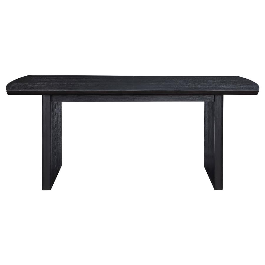 Brookmead 100-inch Extension Leaf Dining Table Black view 6