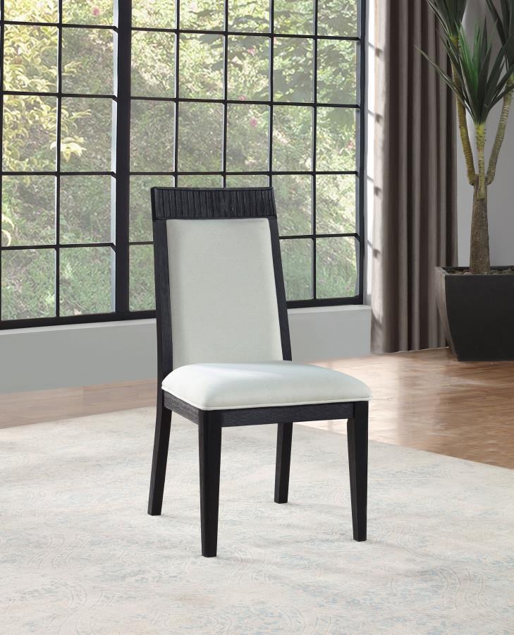 Brookmead Dining Side Chair Ivory and Black (Set of 2) view 2