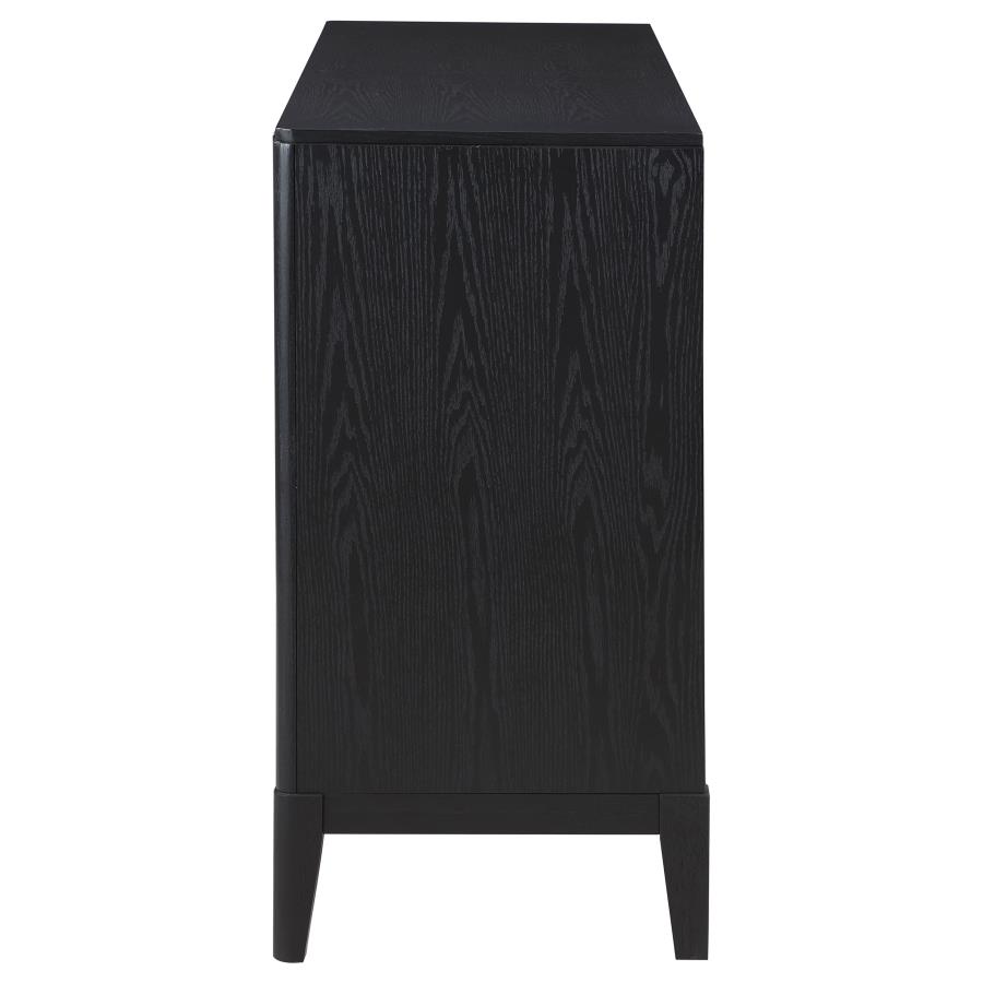 Brookmead 4-door Sideboard Buffet Storage Cabinet Black view 6