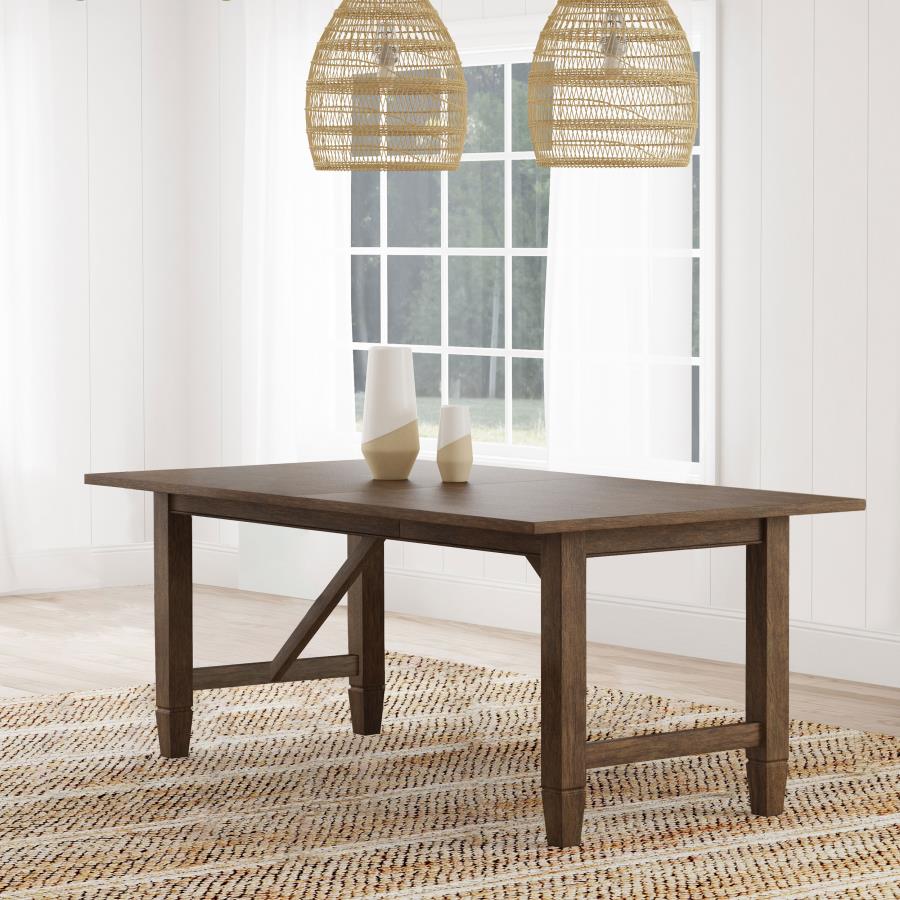 Matisse Rectangular 94-inch Wood Dining Table Light Brown view 2