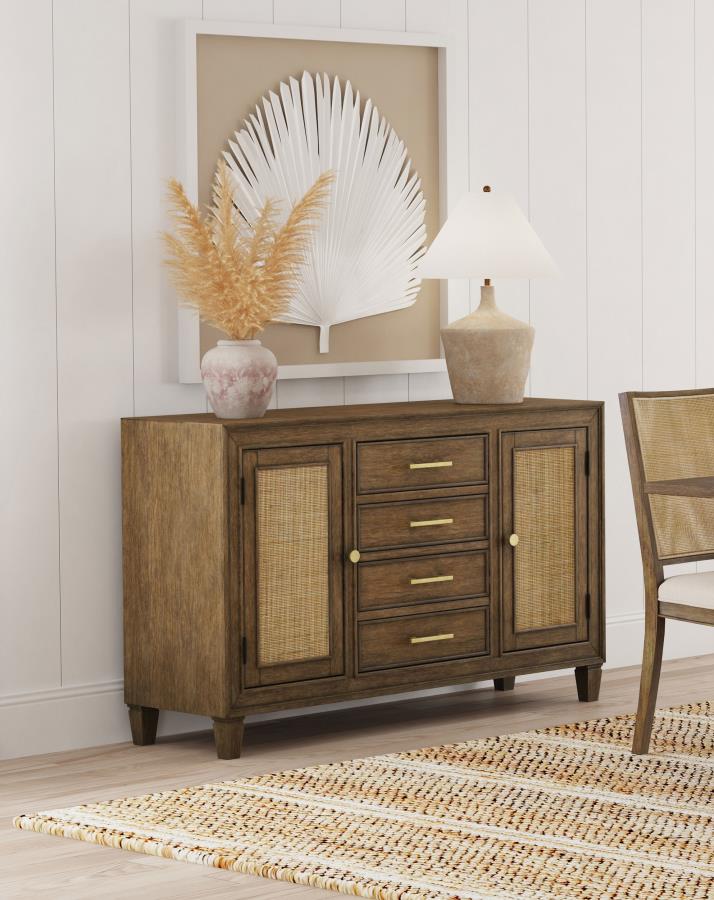 Matisse 4-drawer Sideboard Buffet Cabinet Light Brown view 2