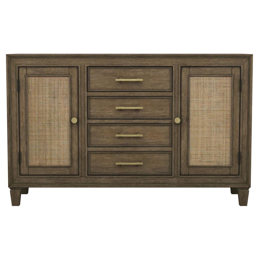 Matisse 4-drawer Sideboard Buffet Cabinet Light Brown view 4